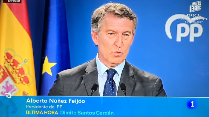 Feijoo pide a Sánchez su dimisión pero no presentará Moción de Censura, por ahora